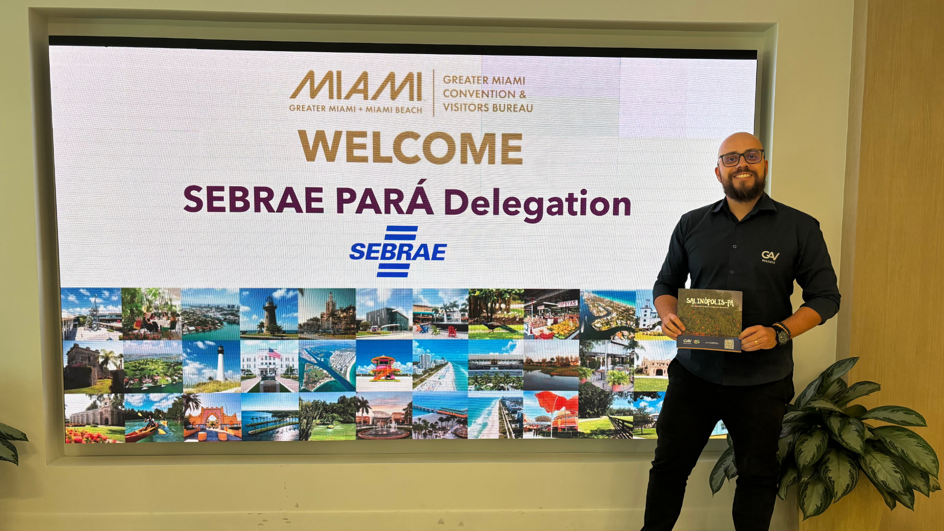 Representação da GAV Hotéis e Resorts na ação internacional de turismo e Círio de Nazaré em Miami.